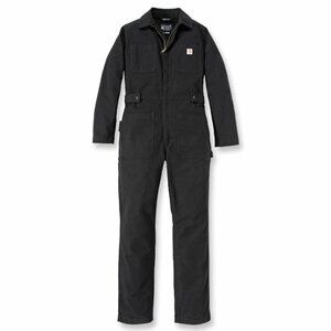 Carhartt Women's Rugged Flex® Relaxed Fit Canvas Coveralls Black